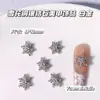 Joias para Nail Art Série Floco de Neve Brilhante Luxo Leve Zircônia Incrustada em Cobre Atmosfera de Outono e Inverno Natalina Decoração de Unhas