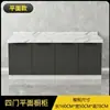 Gabinetes con encimera de pizarra, gabinetes de cocina de mármol para el hogar, estufa simple, gabinetes de cocina con almacenamiento integrado, otros