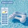 Cama inflável flutuante para água com dossel removível, sofá flutuante para exterior, alta flutuabilidade, assento flutuante inflável para adulto para uso no mar
