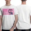 Algodão Transfronteiriço t Rosa Americano Charlie Kirk Camiseta Masculina Feminina Casual Gola Redonda Manga Curta