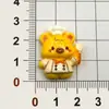 Gato de Dibujos Animados de Colores Brillantes, Oso y Conejo, Accesorios de Resina para Fundas de Teléfono DIY, Pasadores Hechos a Mano, Gomas para el Cabello y Materiales para Joyería