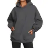 Sudadera con capucha para mujer Amazon Transfronteriza Europea y Americana 2024, Top Casual con Bolsillo, Suéter Holgado, Corte Holgado
