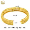Oriente Médio Dubai pulseira de liga de cobre transfronteiriça venda quente pulseiras de areia dourada para mulheres fábrica de origem em estoque lote
