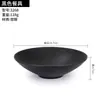 Melamina imitação porcelana chapéu de bambu boca rasa tigela para macarrão boca larga fundo raso tigela para salada fria carne marinada coberta com arroz tigela grande loja de macarrão louça comercial