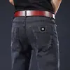 Jeans grosso forrado com fleece popular masculino outono e inverno estilo coreano slim stretch estudante do ensino médio skinny legal moderno calças de rapaz