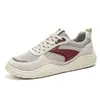 Sapatos Casuais Masculinos Plus Size Transfronteiriços de Malha Respirável com Biqueira Larga para Jovens com Sola Grossa Antiderrapante para Comutação Esportes Corrida Sapatos Masculinos