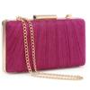 Bolso Cruzado de Cadena Plegada Transfronterizo Bolso de Mano Cheongsam Simple de Gama Alta Bolso para Vestido de Noche Bolso de Banquete