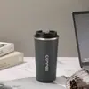 Copo de Café Simples de Segunda Geração Transfronteiriço Camada Dupla a Vácuo Aço Inoxidável 304 Copo Térmico Portátil para Exterior Copo de Carro