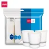Taza de Papel Deli 19210 200ml Uso en Oficina y Hogar Taza Desechable para Agua Taza de Té Vaso Espesado para Beber 100 Piezas/Bolsa