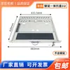 Cajón Integrado de Teclado y Ratón para Gabinete Gabinete de 19 pulgadas Bandeja de Teclado 1U Control Industrial Teclado para Montaje en Rack CNC