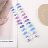 Garra de Águia Pequena Série de Estampas Casuais Manicure Usável para Mulheres 24 Peças Manicure Pronta Unhas Amêndoa