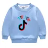 Outono e Inverno TikTok Infantil Novo Roupa Infantil Meninos e Meninas Suéter com Forro de Lã Casaco Espesso de Camada Dupla Top