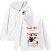 Sudadera con capucha y cremallera de rizo de primavera 300g para pareja Camiseta Publicitaria Juvenil Uniforme de Grupo Cardigan Superior Estampado Bordado