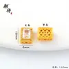 Nuevos Accesorios DIY Color Dorado Arena Incrustados con Circonitas de Colores Cortados en Forma de Gota de Agua Cuadrado Cuentas Espaciadoras Pulsera Accesorios de Joyería Venta al por Mayor
