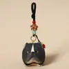 Llavero Colgante Tallado en Madera Hecho a Mano Perro Bully, Accesorio Personalizado para Bolsa, Regalo de Cumpleaños para Amigos y Compañeros de Clase