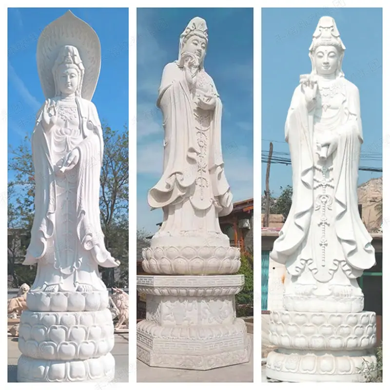大理石观音像雕塑