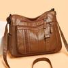 Nueva bolsa tejida de PU para hombro cruzada casual personalizada simple para mujer, venta al por mayor directa de fábrica, exportación de comercio exterior, entrega