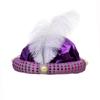 Sombrero de príncipe indio de Halloween, sombrero árabe, sombrero Avanti, sombrero de príncipe sultán, tocado de príncipe Aladino
