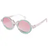 Nuevas Gafas de Sol Redondas de Color Macarrón para Niños y Niñas, Gafas de Sol de Moda para Viajar, Gafas de Color Caramelo