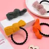 Nuevo Estilo Coreano de Invierno y Primavera Lazo Simple Cuerda de Lana para el Cabello Popular en Internet ins Goma Elástica Goma para el Cabello Banda para el Cabello Anillo para el Cabello Accesorios para el Cabello para Mujeres