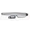 Adecuado para la Modificación del Civic de Undécima Generación, Tira Decorativa de la Ventilación Central de la Consola, Decoración para Volante a la Derecha, Adorno Interior de Coche de ABS
