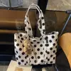 Bolso de Hombro Grande de Alta Gama con Lunares Transfronterizo Nuevo Estilo Verano 2026 para Mujer, Bolso Tote Casual de Nicho para Viajes