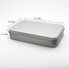 En stock caja rectangular de lata mate para embalaje herramientas de belleza bola Bucky componentes electrónicos caja de almacenamiento para unidad USB
