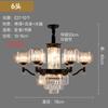 Lustre de Cristal Americano de Luxo Leve para Sala de Estar Preto Retrô Lâmpadas para Vila de Casa Autoconstruída Estilo Novo Chinês Restaurante Quarto Principal