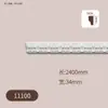 Moldura decorativa para pared y techo de villa estilo francés, línea plana de relieve tallado en PU, pieza completa de 2.4 m directamente de fábrica