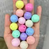 Contas Redondas de Acrílico Cor Sólida com Furo Reto Contas Macaron Contas Soltas Feitas à Mão Acessórios para Pulseira DIY Joias