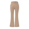 2026 Novo Estilo Garota Popular Calça Flare Slim de Cintura Alta Coreana com Forro de Lã, Alta Elasticidade, Engrossada, Emagrecimento, Calça Casual Estilosa