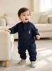 Mono de polar estilo coreano para bebés niños y niñas, moderno y deportivo, perfecto para salidas y gatear