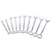 Juego de 10 Piezas de Mini Llaves de Doble Propósito Métricas e Imperiales, Juego de Herramientas de Llave de Doble Propósito Flor de Ciruelo 4-11mm