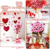 Decoración Transfronteriza de Nuevo Producto Rama de Flor con Brillo de Corazón de Espuma para Boda y Festividades Accesorios de Corazón de Melocotón Rama de Corazón del Día de San Valentín