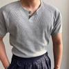 Camiseta de manga corta transpirable de hielo de color sólido para comercio exterior, verano fresco para hombre 2024 nueva chaqueta de manga raglán de hielo para hombre
