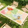 Toalha de Mesa para Acampamento ao Ar Livre Impermeável à Prova de Óleo Lavável Protetor Solar ao Ar Livre Portátil Dobrável Tapete de Mesa de Jantar Pano de Piquenique Spring Ogg Roll
