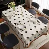 Toalha de Mesa Luxo Leve Toque de Alta Qualidade Impermeável à Prova de Óleo à Prova de Escaldamento Sem Lavar PVC Capa de Mesa de Centro Pano de Mesa de Jantar Estilo Ins Tapete de Mesa de Jantar