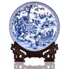 Placa Colgante Decorativa de Cerámica Baizi Boy de Jingdezhen Placa para Sentarse Artesanías Creativas para el Hogar Adornos Regalo de Boda Plato de Porcelana