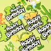 Adornos Decorativos para Pastel de Dinosaurio 2021 Nuevo Celebridad de Internet Niños Bebé Cumpleaños Año Viejo Niños Tyrannosaurus Rex Enchufe
