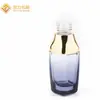 Venta Directa Botella de Esencia de 30 ml Botella con Bomba de Presión de Vidrio Botella Gotero de 50 ml Cuadrada Botella Dispensadora de Aceite de Masaje Cosmético