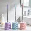 Escova de Banheiro com Base e Cabo Longo Escova de Limpeza para Banheiro Escova Esvaziada para Limpeza de Vaso Sanitário