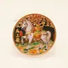 Medalla Conmemorativa del Año del Caballo Relieve en Color Moneda de Año Nuevo Moneda Conmemorativa del Zodiaco del Año del Caballo Regalo de Evento Regalo Casual