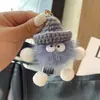 Lindo Colgante Llavero para Coche de Piel Sintética de Visón Bola de Carbón Pequeña Colgante de Felpa Popular Ins Coreano para Mochila