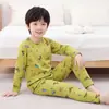 Conjunto de Ropa Interior Térmica para Niños con Forro de Felpa, Engrosado, Ropa de Otoño y Pantalones para Niños, Conjunto de Dos Piezas de Ropa para el Hogar de Otoño e Invierno para Niñas