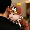 Boné de Baseball Bordado de Pinguim Fofo para Bebê Unissex com Proteção Solar Estilo Desenho Animado