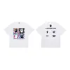 Atacado transfronteiriço verão 2026 nova marca da moda BAPE Camiseta com estampa clássica de macaco, camiseta unissex de manga curta