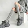 Meias JK Empilhadas Estilo Academia Japonesa Miu Estilo Simples Meias Meia-Panturrilha Estilo Ballet Meias Emagrecedoras para Mulheres Capas de Meia de Veludo