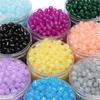 Cuentas de azufaifo de agujero recto de imitación de jade de vidrio, cuentas sueltas hechas a mano, pulsera casera, collar, material de cuentas, accesorios de joyería