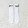 Calcetines para Niños Dos Tres Rayas Calcetines Bajos Calcetines de Rendimiento Calcetines para Estudiantes de Graduación Niños y Niñas Rayados Calcetines Altos Calcetines Negros y Blancos
