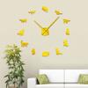 Lindo reloj de pared con esfera de gato 3D para oficina, sala de estar, dormitorio, porche, reloj de pared decorativo, reloj espejo al por mayor